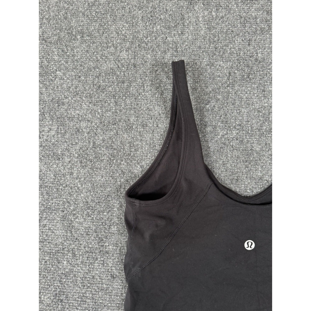 Lululemon Align Tank Top Womens 6 Black Cropped Active Bra Yoga Gym - Picture 10 of 13